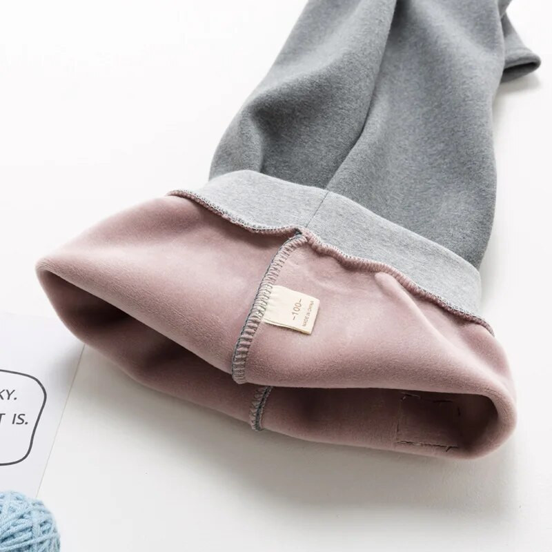 Pantaloni de catifea groși din bumbac pentru fete, iarna pentru copii, pantaloni groși de catifea pentru copii, pantaloni lungi drăguți, pantaloni creion slăbiți pentru bebeluși