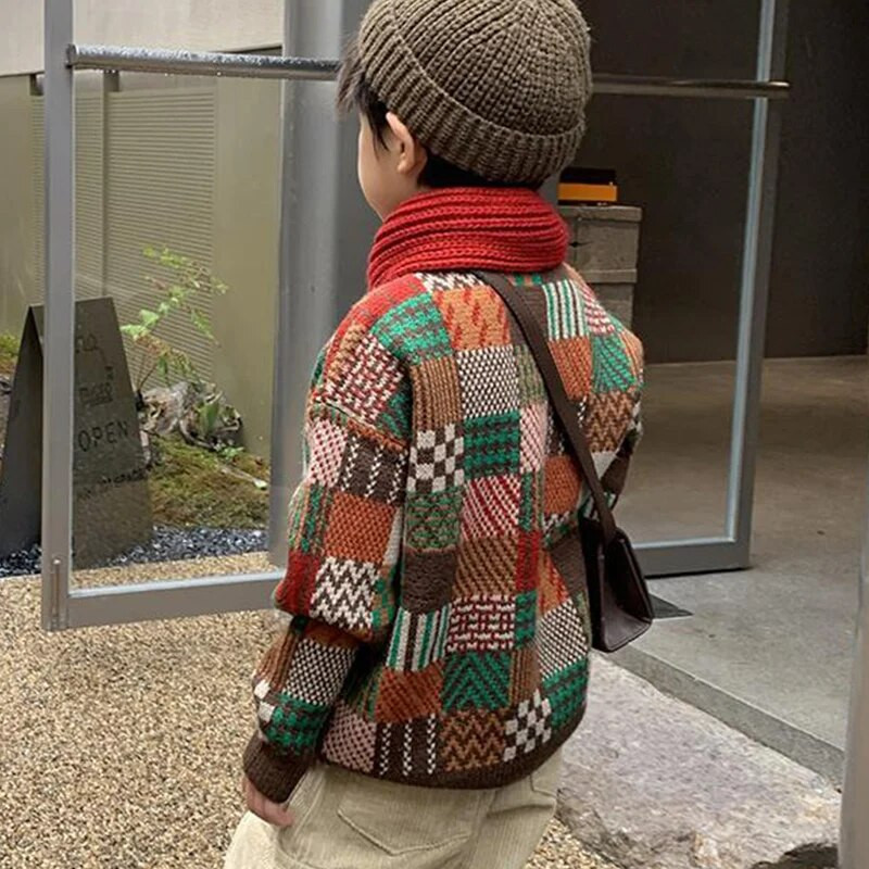 Φθινοπωρινό Χειμώνα Y2K Πουλόβερ Χοντρό Κοριτσίστικο Μακρυμάνικο Κομψό Πλεκτό Μπλουζάκι για αγόρι Χαριτωμένα Παιδικά Πουλόβερ Kawaii Παιδικά Ρούχα