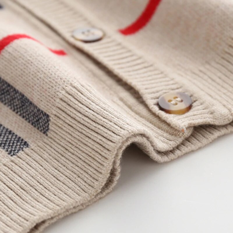 2-8T batoľatá deti chlapci dievčatá kardigan sveter jeseň/zima pletené oblečenie s dlhým rukávom kockované módne pletené oblečenie roztomilé streetwear