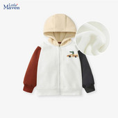 Little maven Haine pentru bebelusi baieti Manta cu gluga noua moda pulover iarna calduroasa copii desene animate imprimeu copii topuri hanorace 2-7 ani