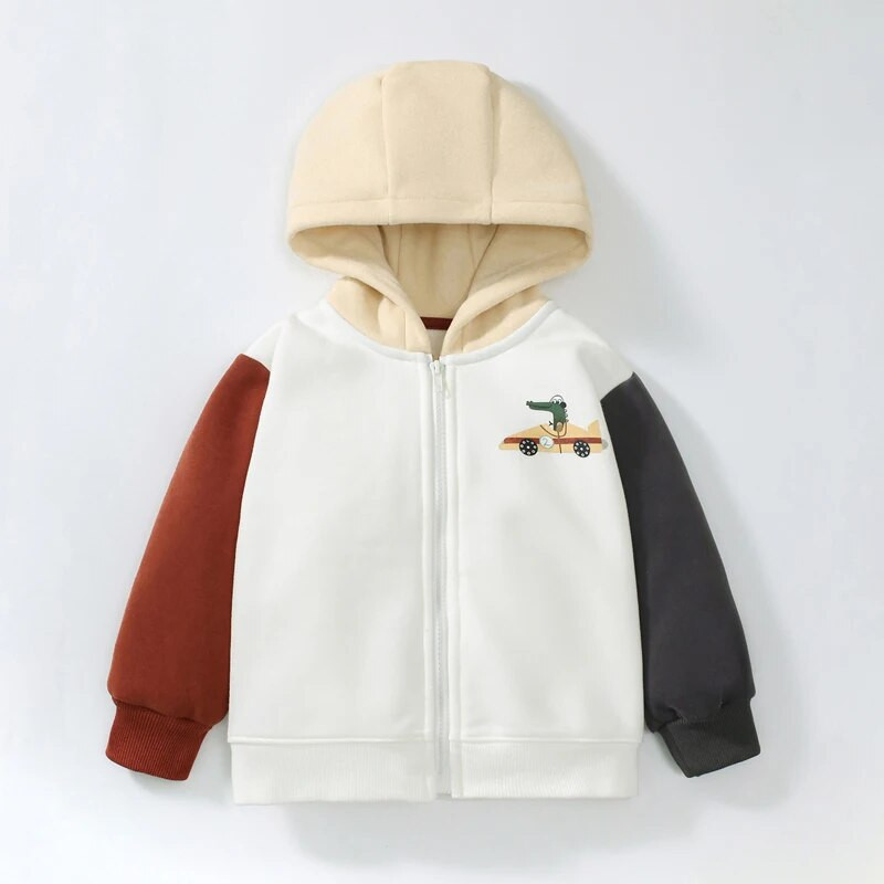 Little maven Haine pentru bebelusi baieti Manta cu gluga noua moda pulover iarna calduroasa copii desene animate imprimeu copii topuri hanorace 2-7 ani