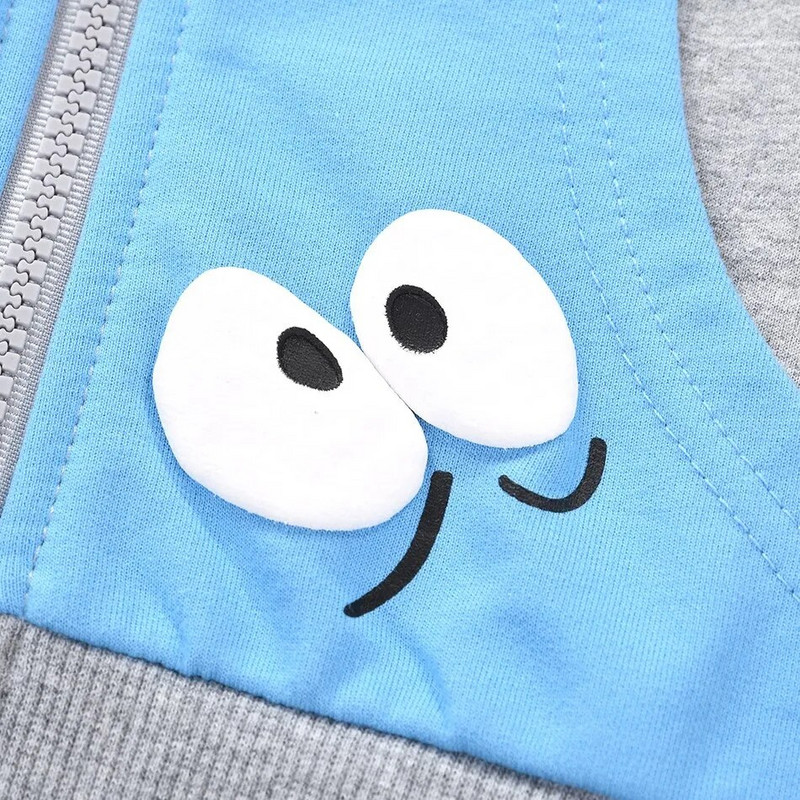 Jarné jesenné oblečenie pre chlapcov s vreckom, detská mikina s kresleným dinosaurom, batoľa, zipsový kabát, čierna, modrá, sivá mikina s kapucňou