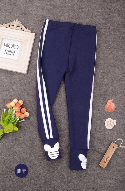 Primăvară Toamnă Fete Jambiere Cu dungi laterale Copii Pantaloni skinny Îmbrăcăminte pentru copii