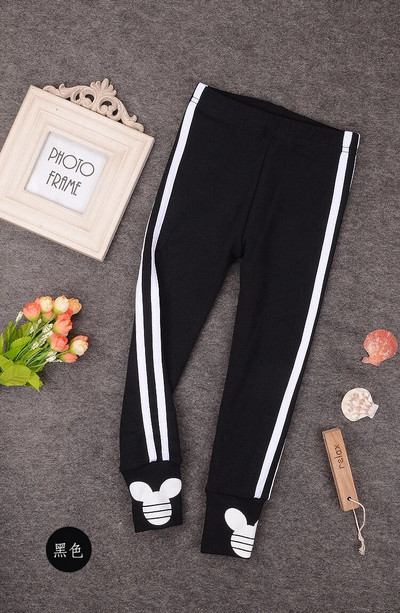 Primăvară Toamnă Fete Jambiere Cu dungi laterale Copii Pantaloni skinny Îmbrăcăminte pentru copii