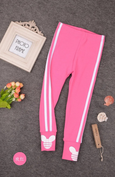 Primăvară Toamnă Fete Jambiere Cu dungi laterale Copii Pantaloni skinny Îmbrăcăminte pentru copii