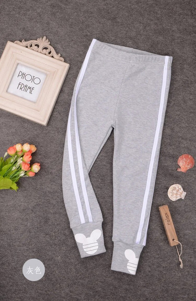 Primăvară Toamnă Fete Jambiere Cu dungi laterale Copii Pantaloni skinny Îmbrăcăminte pentru copii