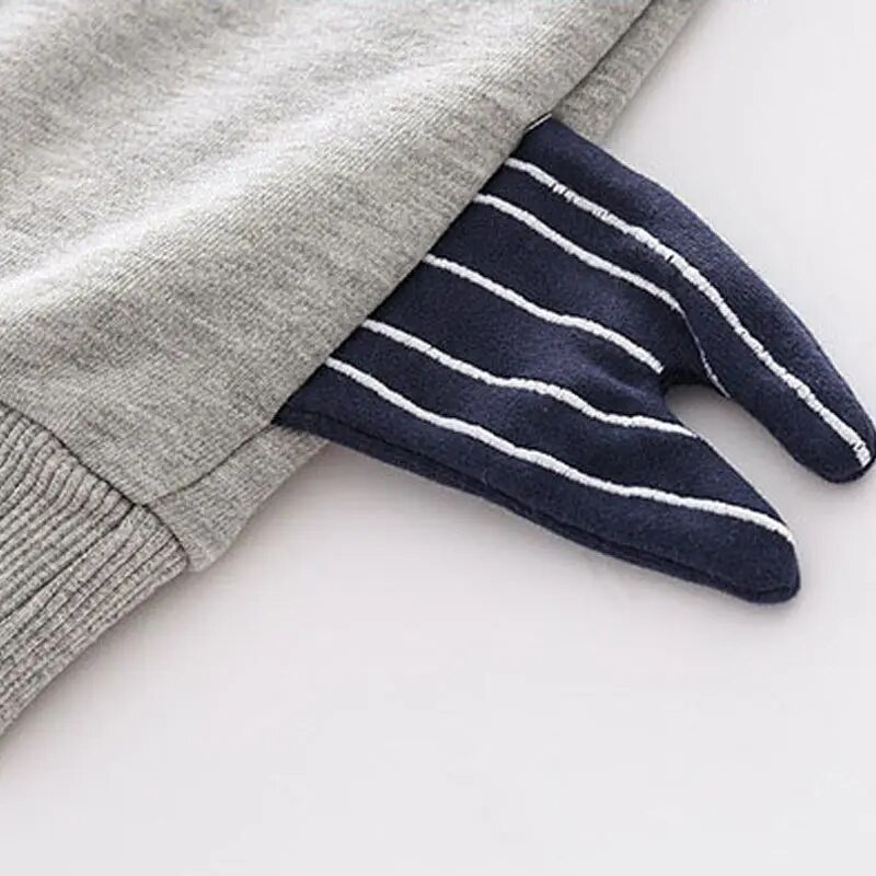 Moodsad poiste dressipluusid sügiskevadeks Dinosauruste beebikampsunid Puuvillprinteriga Laste kapuutsid Top Lasteriided 2–6 aastat