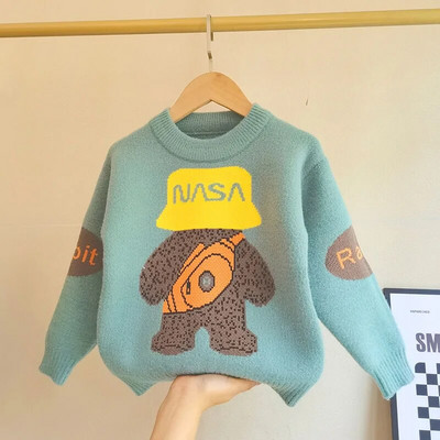 Laste kampsunid Talveriided poisid 2023 Uued laste kootud riided Kvaliteetne laste mantel, soe imikute mantel 4 kuni 9 a.