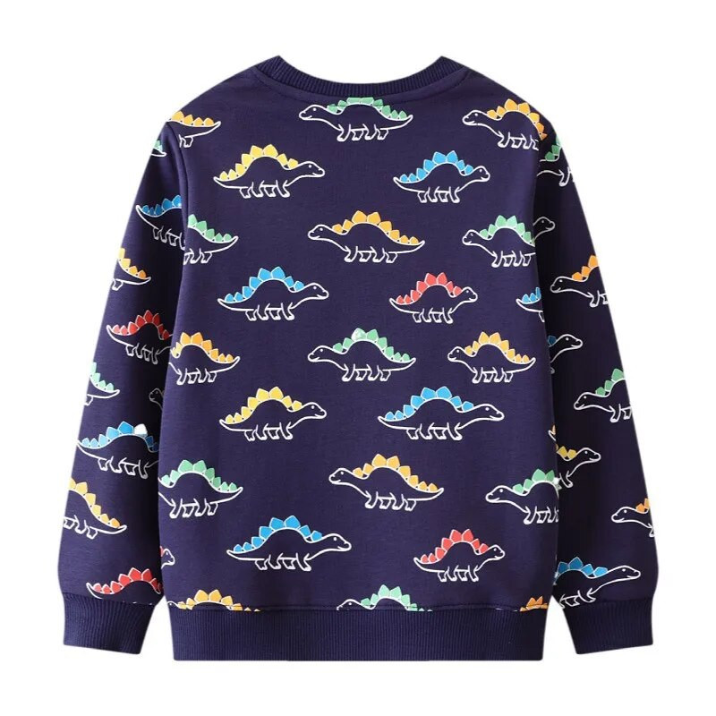 Jumping Meters, nou sosire, hanorace cu dinozauri pentru băieți, fete, cu mânecă lungă, îmbrăcăminte pentru copii, vânzări fierbinți, cămăși sport cu glugă