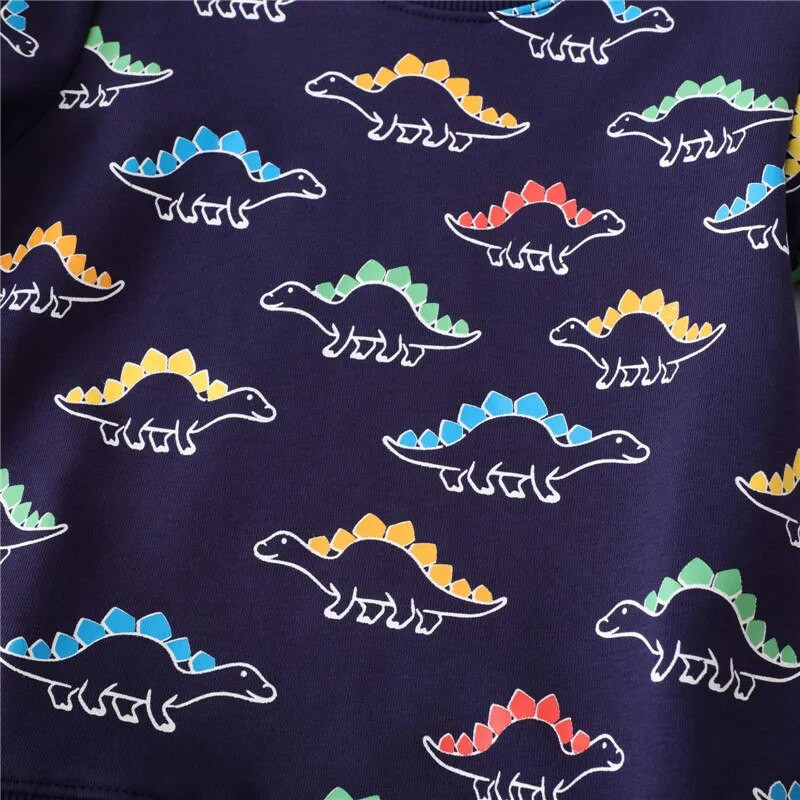 Jumping Meters, nou sosire, hanorace cu dinozauri pentru băieți, fete, cu mânecă lungă, îmbrăcăminte pentru copii, vânzări fierbinți, cămăși sport cu glugă