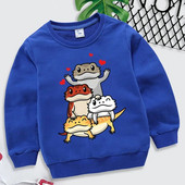 Χαριτωμένο γενειοφόρος δράκος Pogona γραφικά φούτερ για κορίτσια αγόρια Kawaii Animal Hoodies Cartoon μακρυμάνικο Roupa Infantil Παιδικά ρούχα