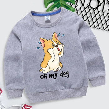 Παιδικά Animal Puns Hoodie Oh My Dog Graphics Βρεφικά ρούχα μακρυμάνικα πουλόβερ Funny Humor Αθλητικά ρούχα Dog Puns Girl Φούτερ