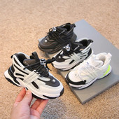 Zimné detské tenisky pre chlapcov a dievčatá 2022 Nové bavlnené jesenné tenisky Dámska móda Trend Ležérne športové bežecké topánky