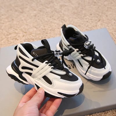 Zimné detské tenisky pre chlapcov a dievčatá 2022 Nové bavlnené jesenné tenisky Dámska móda Trend Ležérne športové bežecké topánky