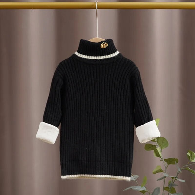 Kampsunid poistele Talveriided Tüdrukud Kõrvitsa Kaunistus Mood Uued Lapsed Turtlene Paks Soe Pehme Lapsed Kudumine Costom