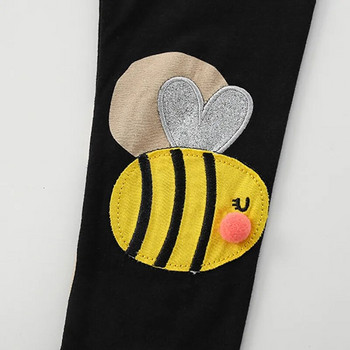 Jumping Meters Παιδικά Κοριτσίστικα Κολάν Παντελόνι Μέλισσα Κέντημα Hot Selling Dots Βρεφική στολή Ολόσωμο Skinny παντελόνι για νήπια