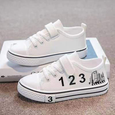 Copil Băiat Fată Pânză Bucle cu cârlig Pantofi curcubeu plat Primăvară 2023 Timp liber Copii Pantofi anti-alunecare Confort Pantofi Copii mici Tenis