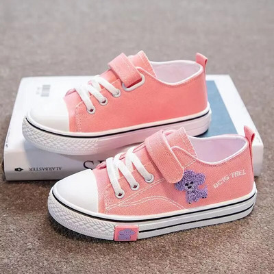 Copil Băiat Fată Pânză Bucle cu cârlig Pantofi curcubeu plat Primăvară 2023 Timp liber Copii Pantofi anti-alunecare Confort Pantofi Copii mici Tenis