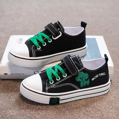 Copil Băiat Fată Pânză Bucle cu cârlig Pantofi curcubeu plat Primăvară 2023 Timp liber Copii Pantofi anti-alunecare Confort Pantofi Copii mici Tenis