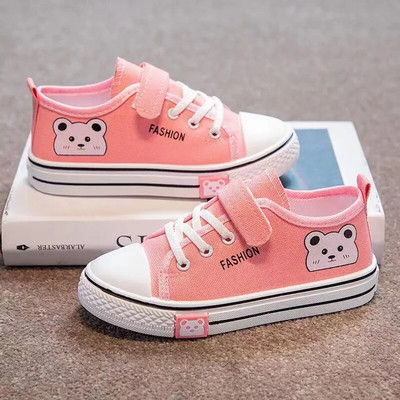 Copil Băiat Fată Pânză Bucle cu cârlig Pantofi curcubeu plat Primăvară 2023 Timp liber Copii Pantofi anti-alunecare Confort Pantofi Copii mici Tenis