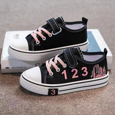 Copil Băiat Fată Pânză Bucle cu cârlig Pantofi curcubeu plat Primăvară 2023 Timp liber Copii Pantofi anti-alunecare Confort Pantofi Copii mici Tenis