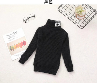 Pulover pentru băieți Haine de iarnă pentru copii, la noua modă, tricot, haine cu gât țesut, pentru fete, de înaltă calitate, costum pentru sugari cald.