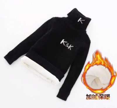 Pulover pentru băieți Haine de iarnă pentru copii, la noua modă, tricot, haine cu gât țesut, pentru fete, de înaltă calitate, costum pentru sugari cald.