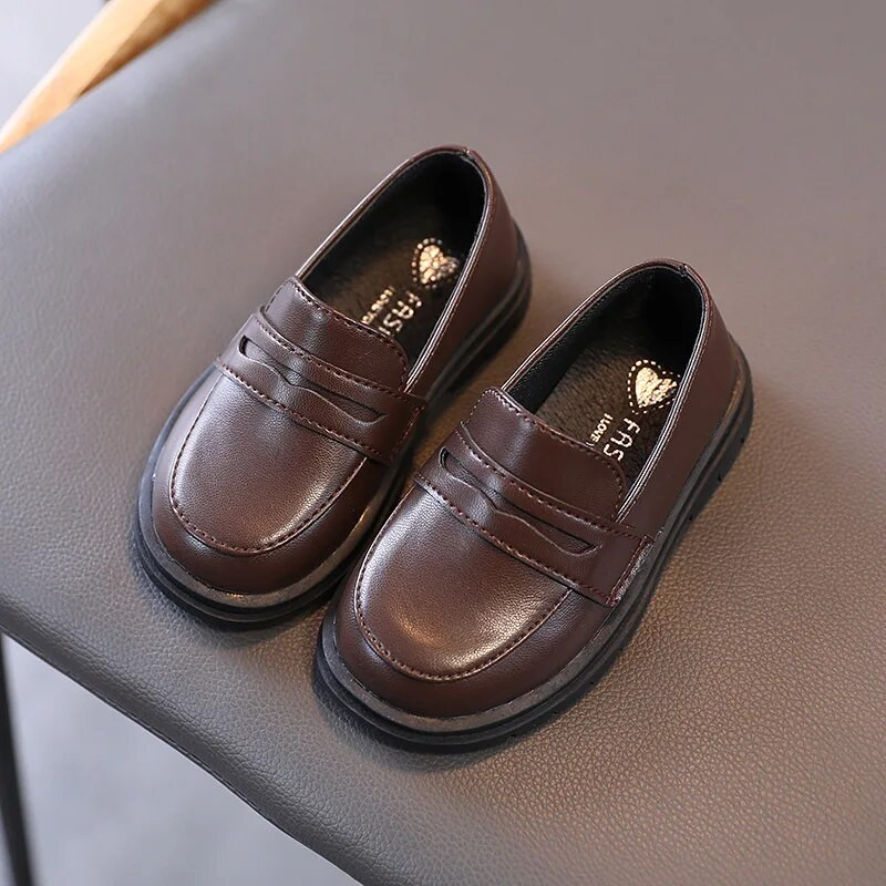 Vaikiški odiniai batai berniukams Mergaitėms Vaikiški bateliai Užsegami mokykliniai apartamentai Paprasti sportbačiai vestuvėms iškilmingoms progoms Vakarėlis 21-36