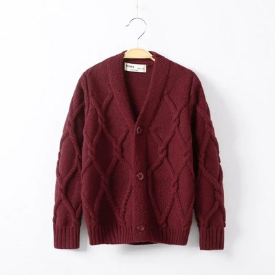 Uus Beebipoiste Kampsun Sügis Väikelaste Poiste Kudumid Pikkade varrukatega Puuvillane Kardigan Laste Kampsun Mantel Mood Lasteriided 2-10Y