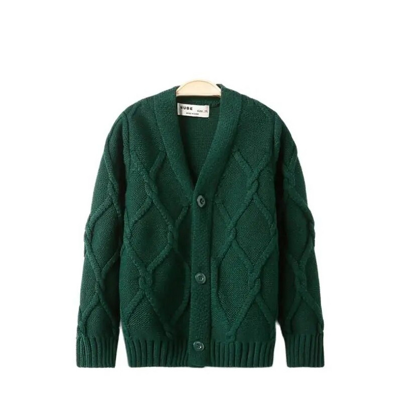 Uus Beebipoiste Kampsun Sügis Väikelaste Poiste Kudumid Pikkade varrukatega Puuvillane Kardigan Laste Kampsun Mantel Mood Lasteriided 2-10Y