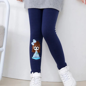 Висококачествени зимни есенни дебели топли клинове за момичета Детски панталони Детски зимни панталони Еластични клинове с анимационен модел Момичета