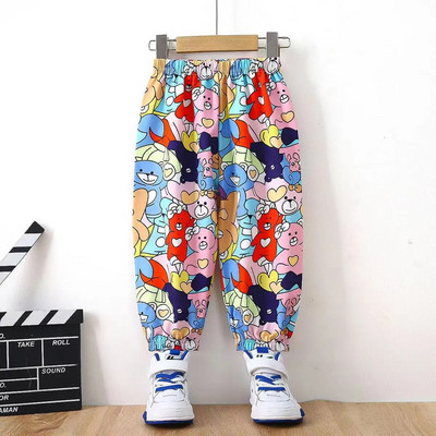 2023 Trendy dizajn Detské nohavice Letné tenké chlapčenské a dievčenské nohavice Proti komárom Nové detské oblečenie Oblečenie Chlapčenské háremové nohavice Casual