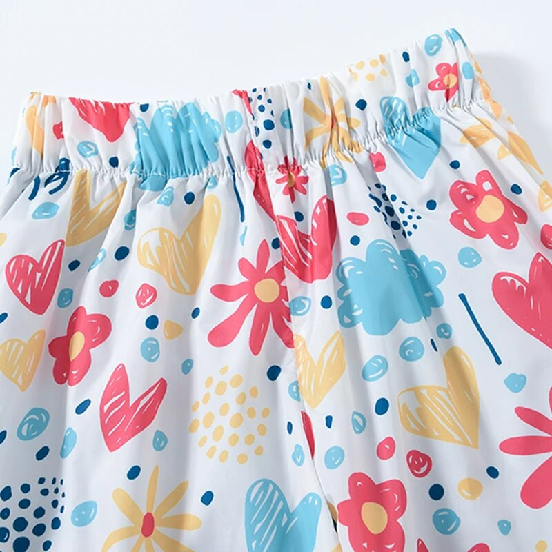 2 3 4 5 6 7 8 rokov Dievčenské nepremokavé nohavice Roztomilé kreslené jarné a jesenné detské nohavice Nové módne chlapčenské outdoorové oblečenie pre deti