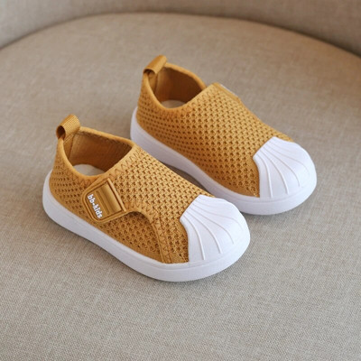 Kevadised ja sügisesed poiste ja tüdrukute jalanõud libisemiskindlad pehme põhjaga väikelaste kingad hingavad kestavarvastega laste lendavad kudumisjalatsid