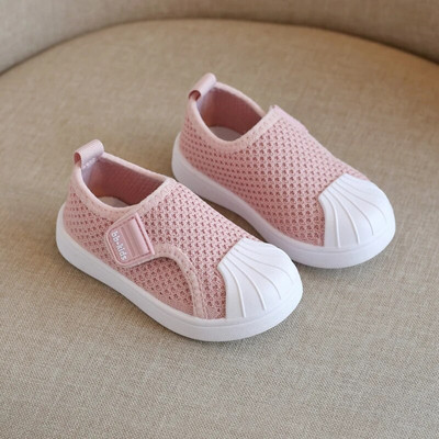 Kevadised ja sügisesed poiste ja tüdrukute jalanõud libisemiskindlad pehme põhjaga väikelaste kingad hingavad kestavarvastega laste lendavad kudumisjalatsid