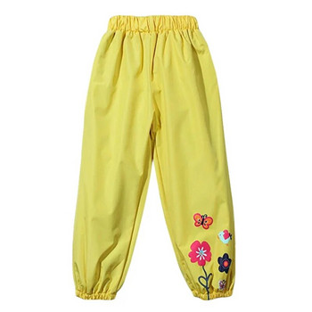 Нови пролетни есенни водоустойчиви панталони за момичета, модни детски дрехи, бонбонени цветни дъждовни панталони за момичета, детски панталони 2-6 години