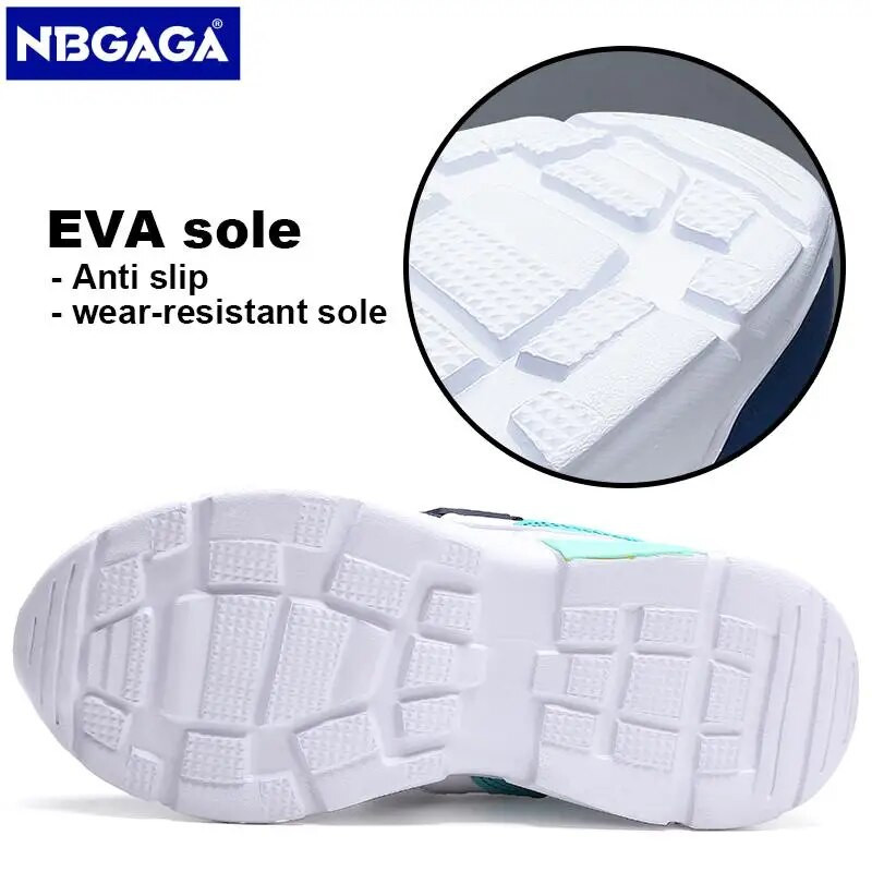 Laste vabaajajalatsid poistele Hingavad tossud Suvised Õhkvõrgust Kids Hook&Loop Õpilaste koolijalatsid, suurus 28-40