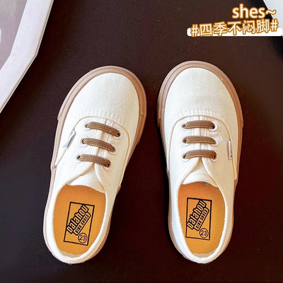 Kevad/Sügis Uued Lastejalatsid Laste Lõuendkingad Värvilised Korea tossud Poistele Pehme tallaga Tüdrukute kingad Zapatillas Tenis