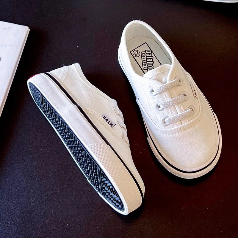 Kevad/Sügis Uued Lastejalatsid Laste Lõuendkingad Värvilised Korea tossud Poistele Pehme tallaga Tüdrukute kingad Zapatillas Tenis