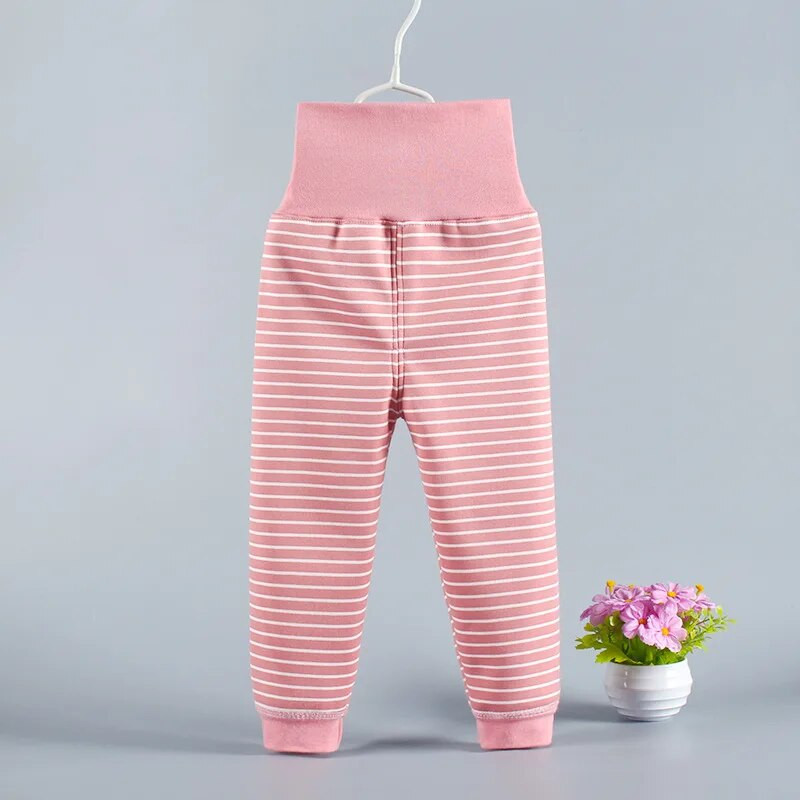 Kūdikių kelnės vaikiškos kelnės žieminės pastorintos šiltos kelnės aukštu juosmeniu kelnės berniukams ir mergaitėms 0-5 m.