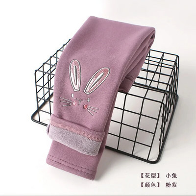 Lányok Pamut Meleg Leggings Téli Gyerekek Rajzfilm Vastag Bársony Nadrágok Baba Lányok Gyerekek Aranyos Nadrág Ruhák Felszerelések Csizmák