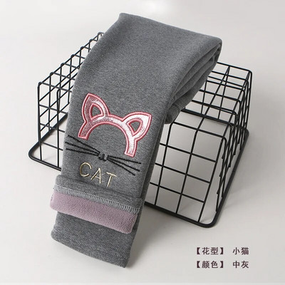 Lányok Pamut Meleg Leggings Téli Gyerekek Rajzfilm Vastag Bársony Nadrágok Baba Lányok Gyerekek Aranyos Nadrág Ruhák Felszerelések Csizmák