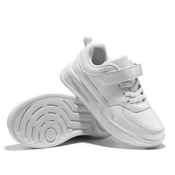 Бели детски обувки за момчета и момичета Модни детски ежедневни обувки Неплъзгащи се маратонки