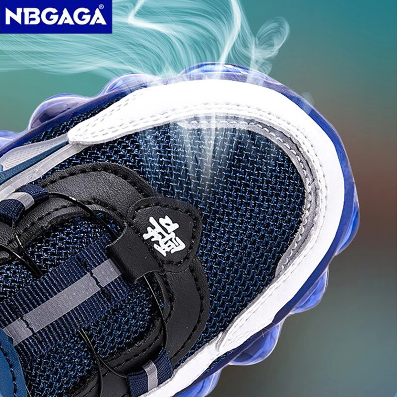 Detské tenisky Chlapčenské topánky s prackou, priedušné, s jednou sieťovinou, ležérne, módne, luxusné, tenisové, športové pre chlapcov