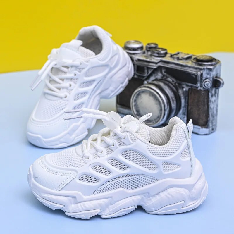 Copii, fete, băieți, pantofi cu plasă respirabilă, anti-alunecare, băieți, fete, casual, cu fundul moale, pantofi frumoși pentru studenți la modă