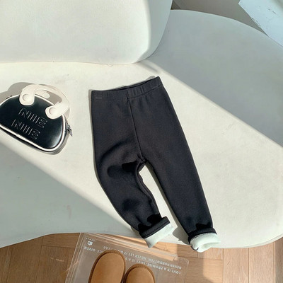 Uus mood talve tüdrukud lapsed püksid laste säärised puuvillased samet elastne vöökoht soojad säärised 1-10 aastat tüdrukute püksid