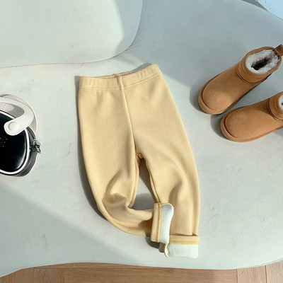 Uus mood talve tüdrukud lapsed püksid laste säärised puuvillased samet elastne vöökoht soojad säärised 1-10 aastat tüdrukute püksid