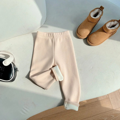 Uus mood talve tüdrukud lapsed püksid laste säärised puuvillased samet elastne vöökoht soojad säärised 1-10 aastat tüdrukute püksid