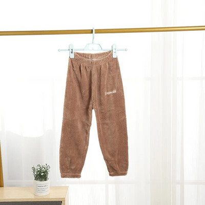 Sügistalv Uued Laste Termopüksid Poiste Pidžaamad Plus Fliisist Välisrõivad Püksid Kodupüksid Tüdrukutele Korallfliisist püksid