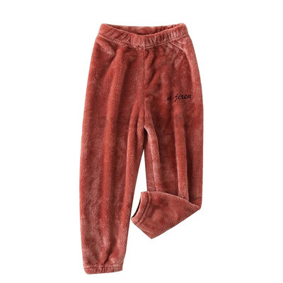 Sügistalv Uued Laste Termopüksid Poiste Pidžaamad Plus Fliisist Välisrõivad Püksid Kodupüksid Tüdrukutele Korallfliisist püksid